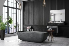 Black bathroom designs