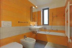 Orange bathroom designs