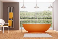 Orange bathroom designs
