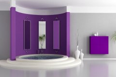Purple bathroom designs