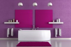Purple bathroom designs