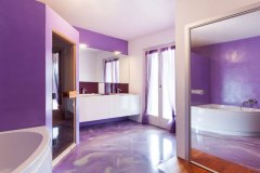Purple bathroom designs