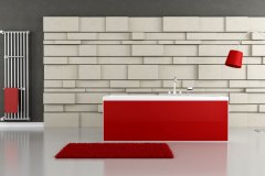Red bathroom designs