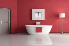 Red bathroom designs