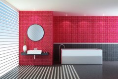 Red bathroom designs