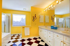 Yellow bathroom designs