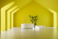 Yellow bathroom designs