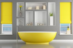 Yellow bathroom designs