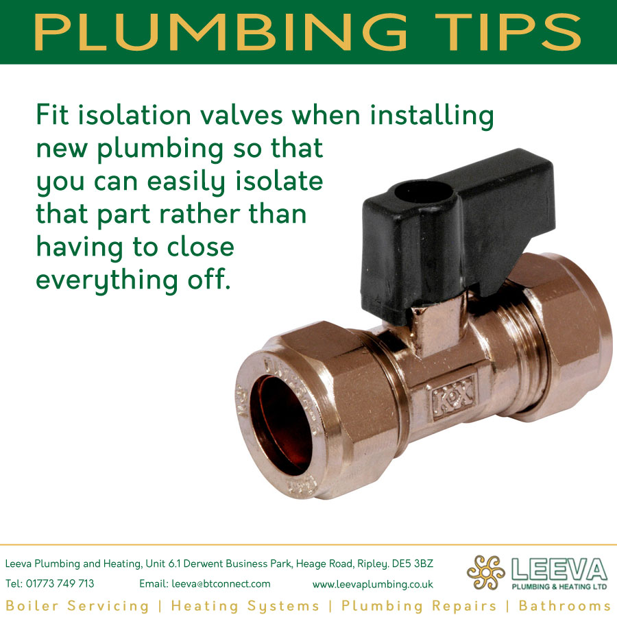 Top plumbing tips part 2 - plumbers Ripley, Belper, Alfreton